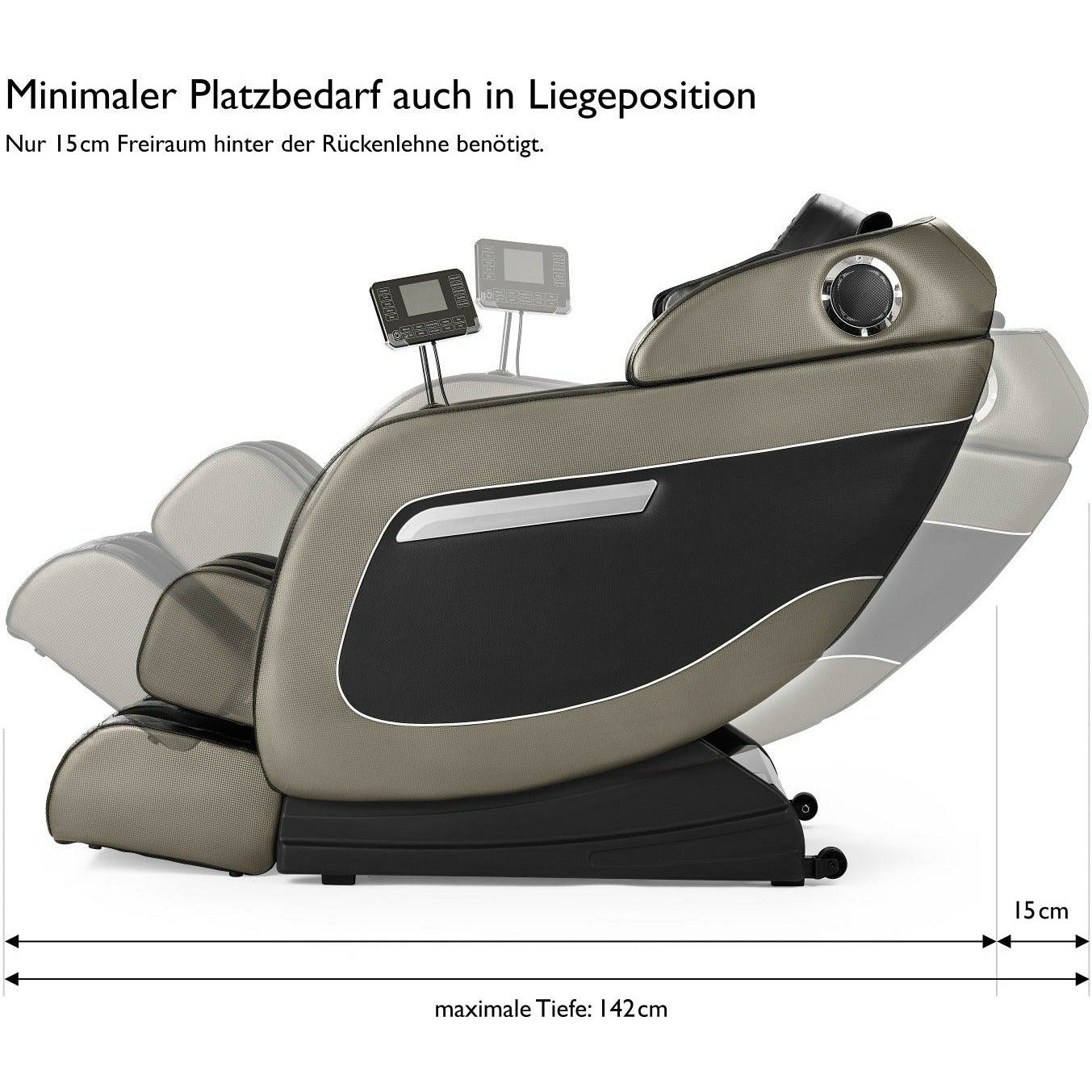 XXL Massagesessel mit Zero G Position, Heizung, 3D Massage, Bluethooth - MeinSchnapper dein Discounter.