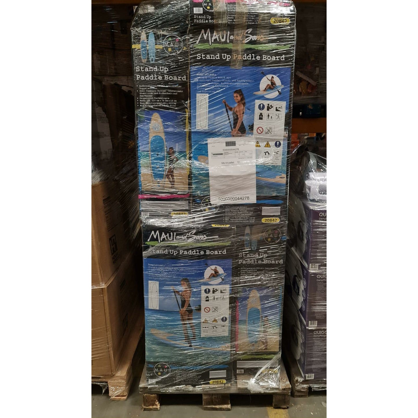 Restposten Sonderposten Retourenware 12x Stand up Paddles - MeinSchnapper dein Discounter.